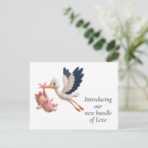 Stork merchandise postcard