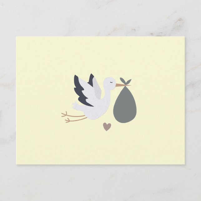 Stork merchandise postcard (Front)