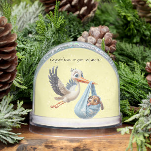 Stork New Arrival Snowglobe