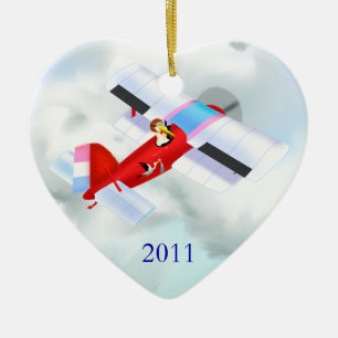 Stork Plane Ornament