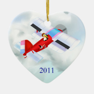 Stork Plane Ornament