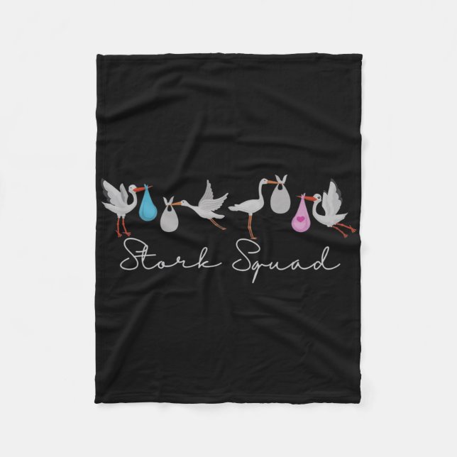 Stork Squad Nurse Labour And Delivery Edition  Fleece Blanket (Front)