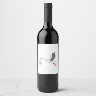 Stork The Delivery Wine Label