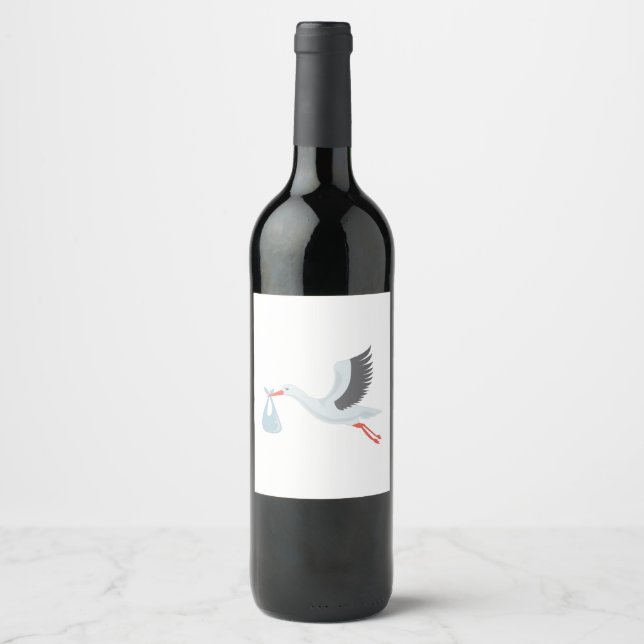 Stork The Delivery Wine Label (Front)