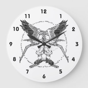 Storks and Satyrs Large Clock