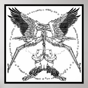 Storks and Satyrs Poster
