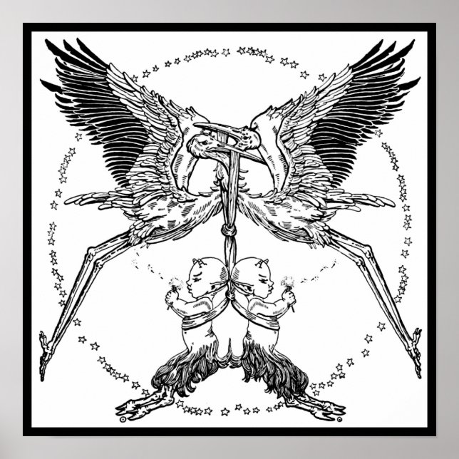 Storks and Satyrs Poster (Front)