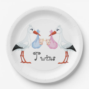 Storks Paper Plate