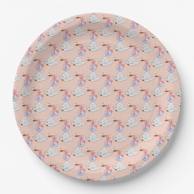 Storks Paper Plate (Front)