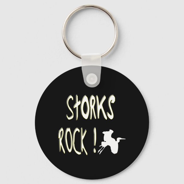 Storks Rock! Keychain (Front)