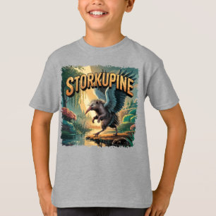 Storkupine Illustration – Stork Porcupine Funny T-Shirt
