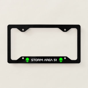 Storm Area 51 Event Licence Plate Frame