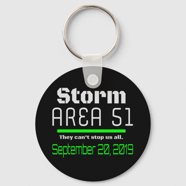 Storm Area 51 Sept 20 2019 Key Ring (Front)