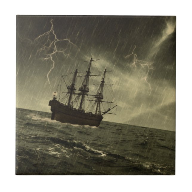 Storm at Sea Tile (Front)