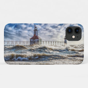 Storm At St Joseph Lighthouse Case-Mate iPhone Case