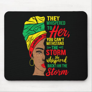 Storm Black Women Juneteenth 1865 Freedom African Mouse Pad