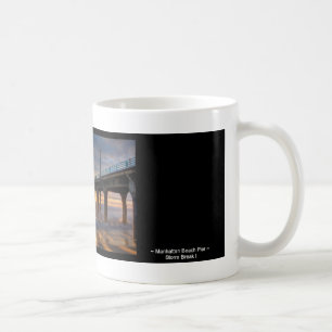 Storm Break I ~ Manhattan Beach Pier Coffee Mug