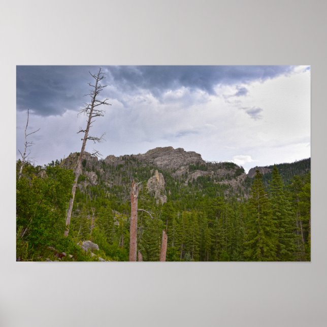 Storm Brewing in the Black Elk Wilderness Poster (Front)
