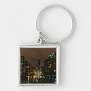 Storm Brewing Over Chicago Key Ring
