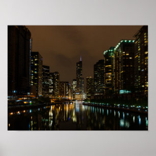 Storm Brewing Over Chicago Poster