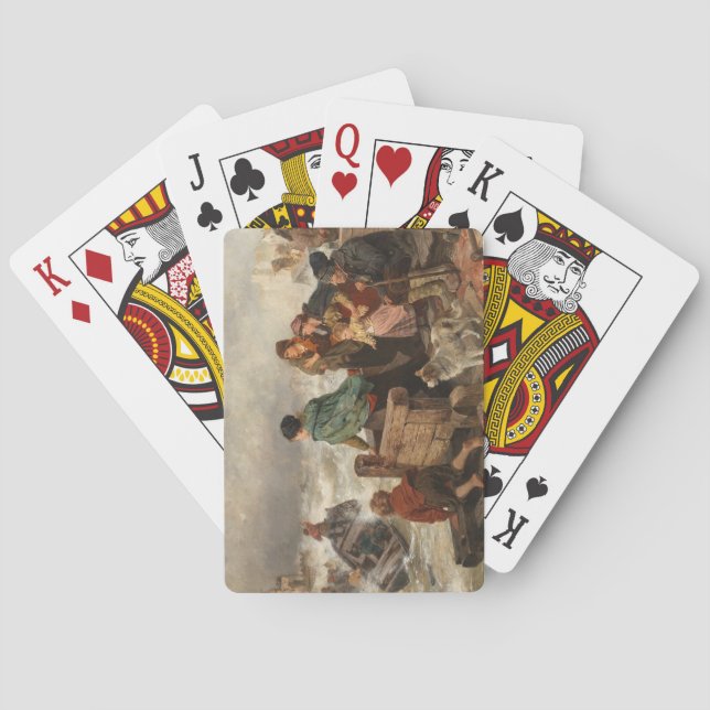 Storm by the Coast (by Rudolf Jordan) Playing Cards (Back)