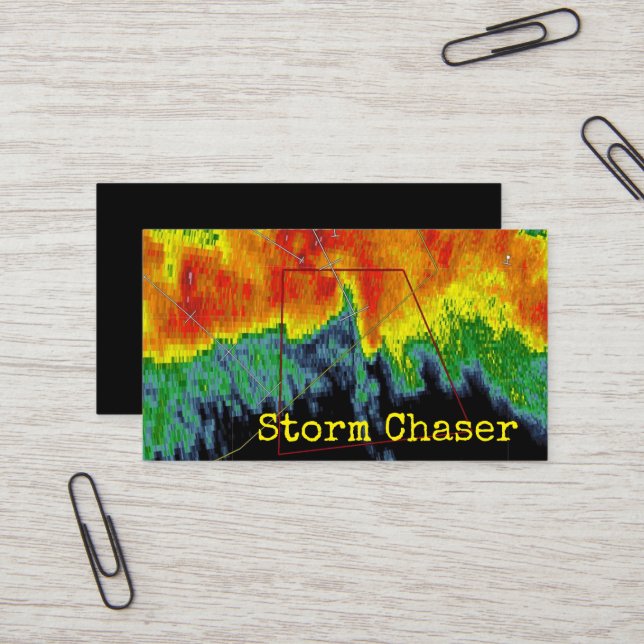 Storm Chaser Business Card (Front/Back In Situ)