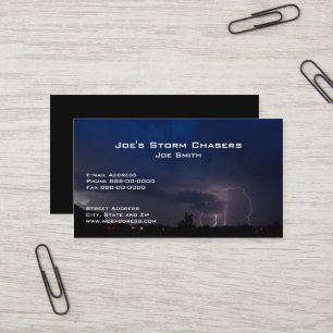 Storm Chaser Business Card