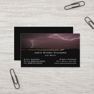 Storm Chaser Business Card