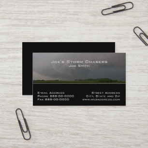 Storm Chaser Business Card