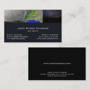 Storm Chaser Business Card