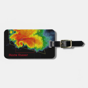 Storm Chaser Hook Echo Radar Image Luggage Tag