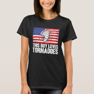 Storm Chaser Hurricane Meteorology This Boy Loves T-Shirt