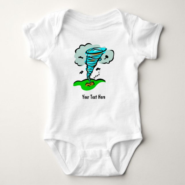Storm Chaser Tornado Twister Weather Meteorology Baby Bodysuit (Front)