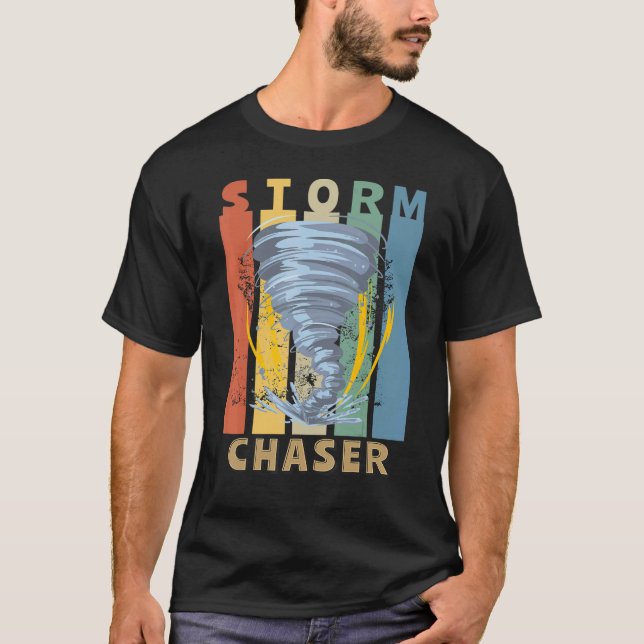 Storm Chaser Weather Storm Tornado Hurricane Watch T-Shirt (Front)