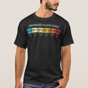 Storm Chasing Enhanced Fujita Scale Tornado Meteor T-Shirt