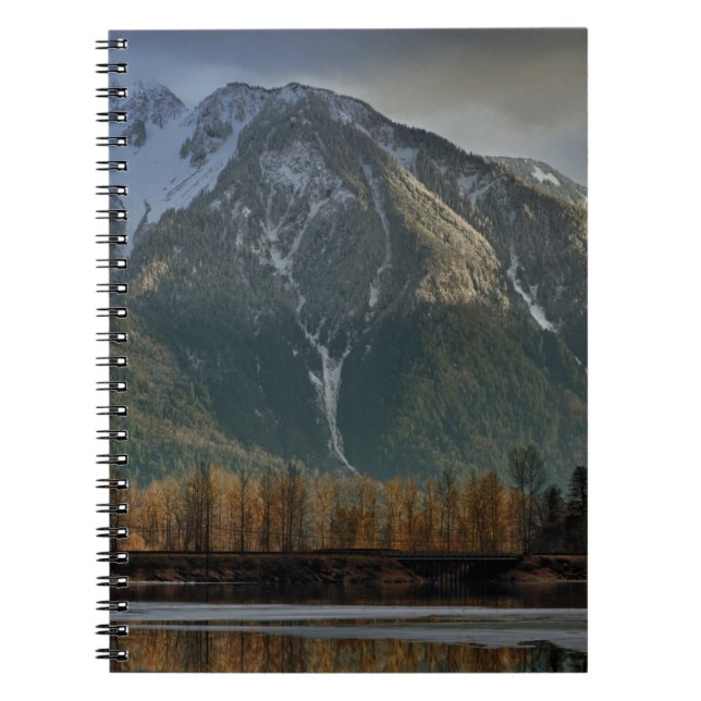 Storm clearing over mountains at sunset 2 spiral notebook (Front)