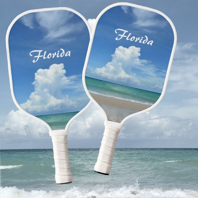Storm Cloud Brewing over Tropical Sea Pickleball Paddle (Creator Uploaded)