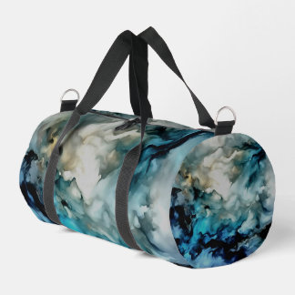 Storm Clouds and Ocean Currents Abstract Art Duffle Bag