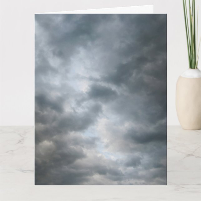 Storm Clouds Breaking Big Greeting Card (Front)