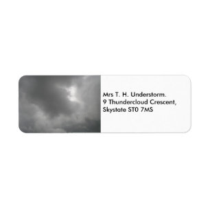 Storm Clouds Custom Labels