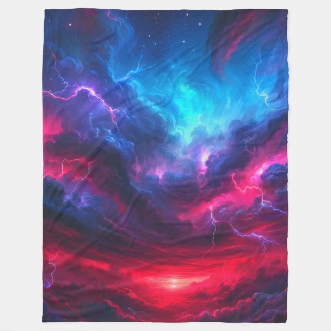 Storm Clouds Fleece Blanket (Front)