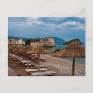 Storm Clouds Over Budva Postcard