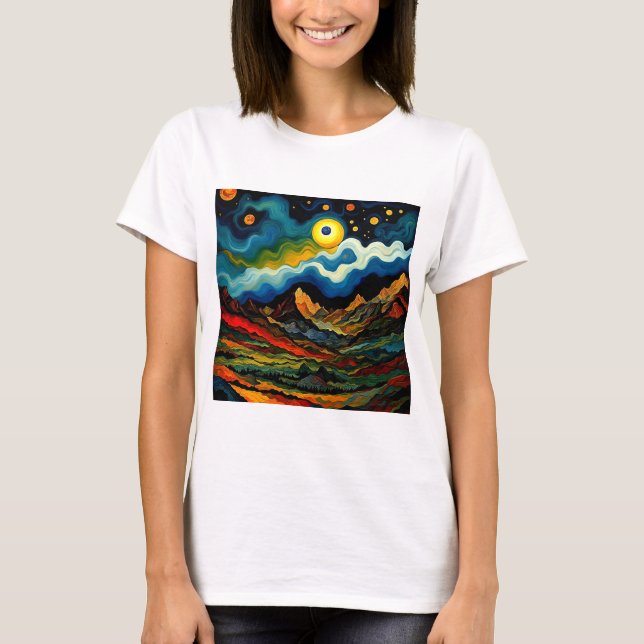 Storm clouds over mountains 3 T-Shirt (Front)