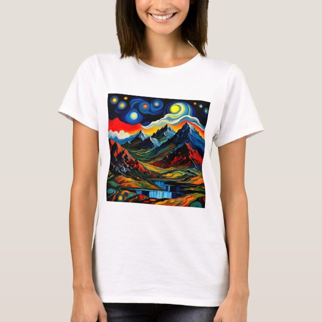 Storm clouds over mountains 5 T-Shirt (Front)