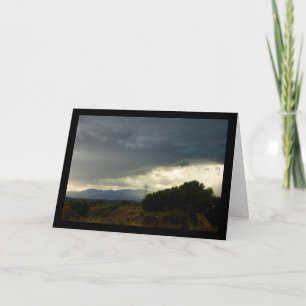 Storm Clouds over Mountaintop Card