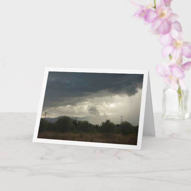 Storm Clouds over Valencia Card (Orchid)