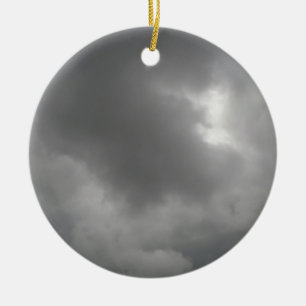 Storm Clouds Pendant Ceramic Tree Decoration