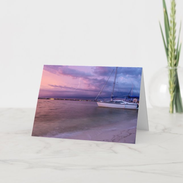Storm Coming To Navarre Florida Greeting Card (Front)