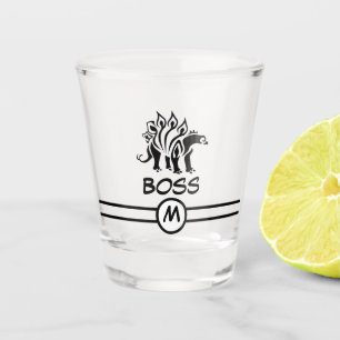 Storm Grey Stegosaurus Spiked Dinosaur Shot Glass