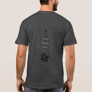 Storm Grey Stegosaurus Spiked  Dinosaur  T-Shirt